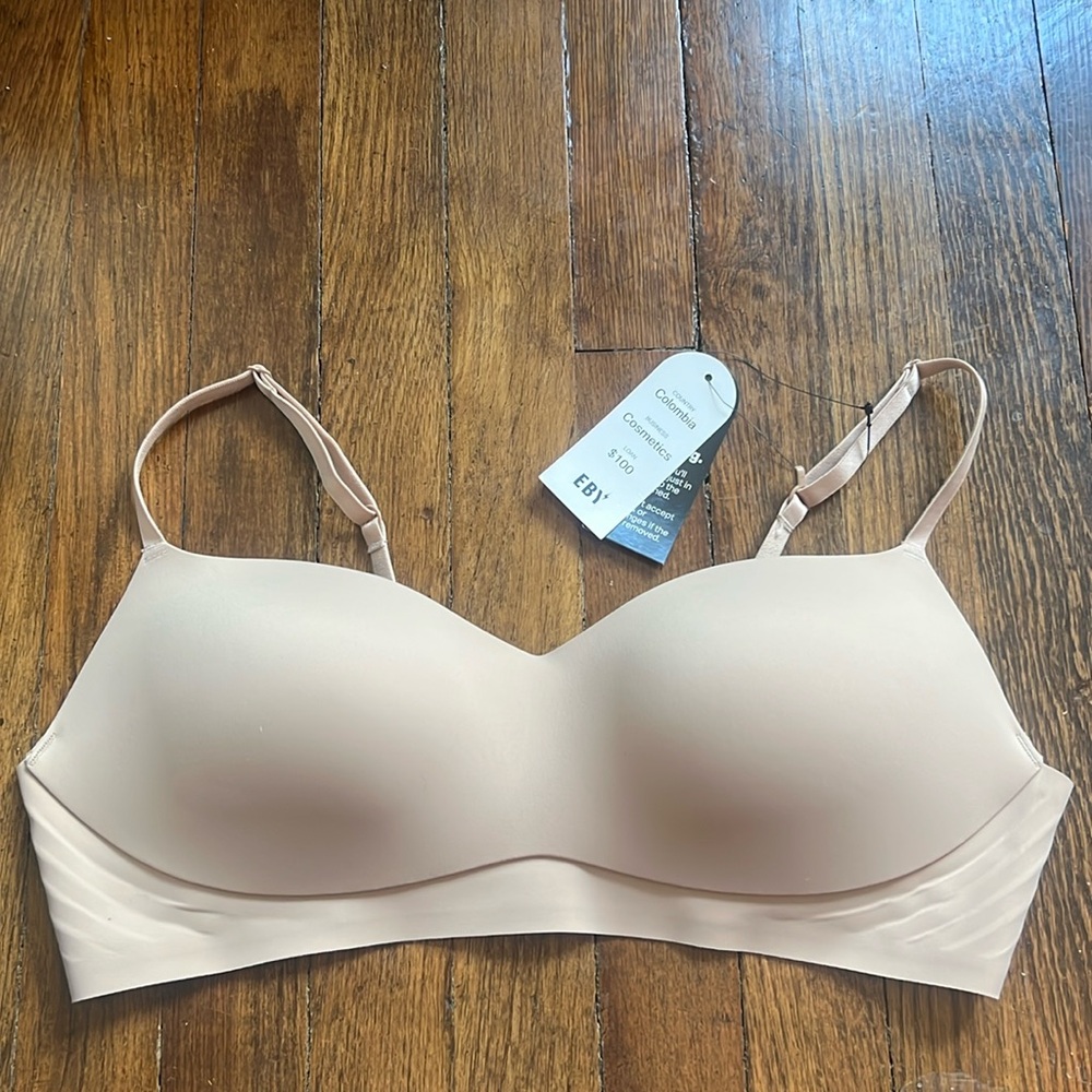 Eby Nude Balconette bra XL NWT